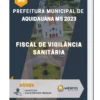 Apostila Fiscal De Vigilância Sanitária Prefeitura de Aquidauana MS 2023