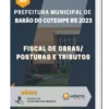 Apostila Fiscal de Obras/ Posturas e Tributos Prefeitura de Barão do Cotegipe RS 2023