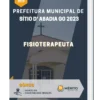 Apostila Fisioterapeuta Prefeitura de Sítio D' Abadia GO 2023