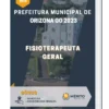 Apostila Fisioterapeuta Geral Prefeitura de Orizona GO 2023