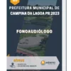 Apostila Fonoaudiólogo Prefeitura de Campina da Lagoa PR 2023
