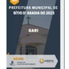 Apostila Gari Prefeitura de Sítio D' Abadia GO 2023
