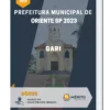 Apostila Gari Prefeitura de Oriente SP 2023