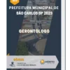 Apostila Gerontólogo Prefeitura de São Carlos SP 2023