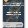 Apostila Manutenção De Infraestrutura Prefeitura de Porto dos Gaúchos MT 2023