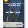 Apostila Mecânico Geral Prefeitura de Ilópolis RS 2023