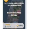 Apostila Médico Clinico Geral Prefeitura de Bertioga SP 2023
