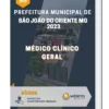 Apostila Médico Clínico Geral Prefeitura de São João do Oriente MG 2023