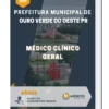 Apostila Médico Clínico Geral Prefeitura de Ouro Verde do Oeste PR 2023