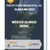 Apostila Médico Clinico Geral Prefeitura de Olaria MG 2023