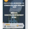 Apostila Médico Ginecologista/Obstetra Prefeitura de Córrego do Bom Jesus MG 2023