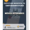 Apostila Médico Veterinário Prefeitura de Canto do Buriti PI 2023
