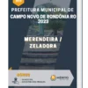 Apostila Merendeira / Zeladora Prefeitura de Campo Novo de Rondônia RO 2023