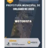 Apostila Motorista Prefeitura de Orleans SC 2023