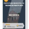 Apostila Motorista Prefeitura de Nazaré do Piauí PI 2023