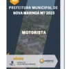 Apostila Motorista Prefeitura de Nova Maringá MT 2023