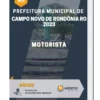 Apostila Motorista Prefeitura de Campo Novo de Rondônia RO 2023