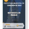 Apostila Motorista de Ônibus Prefeitura de Canelinha SC 2023