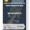 Apostila Nutricionista Prefeitura de Novo Cabrais RS 2023