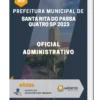 Apostila Oficial Administrativo Prefeitura de Santa Rita do Passa Quatro SP 2023