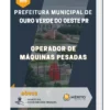 Apostila Operador De Máquinas Pesadas Prefeitura de Ouro Verde do Oeste PR 2023