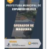 Apostila Operador de Máquinas Prefeitura de Espumoso RS 2023