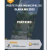 Apostila Porteiro Prefeitura de Olaria MG 2023