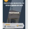 Apostila Professor Prefeitura de Sítio D' Abadia GO 2023