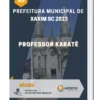 Apostila Professor Karatê Prefeitura de Xaxim SC 2023