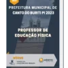 Apostila Professor de Educação Física Prefeitura de Canto do Buriti PI 2023
