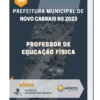 Apostila Professor de Educação Física Prefeitura de Novo Cabrais RS 2023