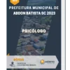 Apostila Psicólogo Prefeitura de Abdon Batista SC 2023