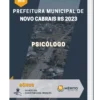 Apostila Psicólogo Prefeitura de Novo Cabrais RS 2023