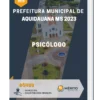 Apostila Psicólogo Prefeitura de Aquidauana MS 2023