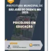 Apostila Psicólogo Em Educação Prefeitura de São João do Oriente MG 2023