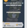 Apostila Psicopedagogo Prefeitura de Nova Odessa SP 2023