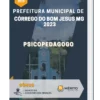 Apostila Psicopedagogo Prefeitura de Córrego do Bom Jesus MG 2023