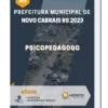 Apostila Psicopedagogo Prefeitura de Novo Cabrais RS 2023