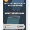 Apostila Secretária Escolar Prefeitura de Rio Claro RJ 2023