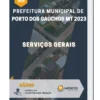Apostila Serviços Gerais Prefeitura de Porto dos Gaúchos MT 2023