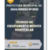 Apostila Técnico de Equipamento Médico Hospitalar Prefeitura de Nova Odessa SP 2023