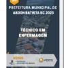 Apostila Técnico em Enfermagem Prefeitura de Abdon Batista SC 2023