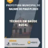 Apostila Técnico em Saúde Bucal Prefeitura de Nazaré do Piauí PI 2023