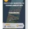 Apostila Tesoureiro Prefeitura de Cesário Lange SP 2023