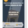 Apostila Zelador De Cemitério Prefeitura de Sítio D' Abadia GO 2023