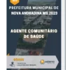 Apostila Agente Comunitário De Saúde Prefeitura de Nova Andradina MS 2023