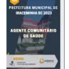 Apostila Agente Comunitário de Saúde Prefeitura de Iraceminha SC 2023