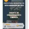 Apostila Agente De Conservação E Limpeza Prefeitura de Nova Andradina MS 2023
