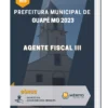Apostila Agente Fiscal III Prefeitura de Guapé MG 2023