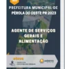 Apostila Agente de Serviços Gerais e Alimentação Prefeitura de Pérola do Oeste PR 2023